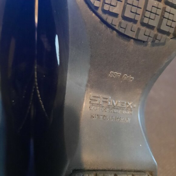 SR Max Geneva, Black Patent Clog Slip Resistant Work Shoe - Picture 8 of 10